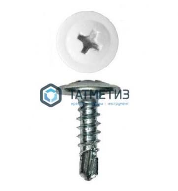 Саморез п/ш сверло 4,2x16 RAL 9003 | «ТАТМЕТИЗ» Саморез п/ш сверло 4,2x16 RAL 9003 - магазин крепежа «ТАТМЕТИЗ»