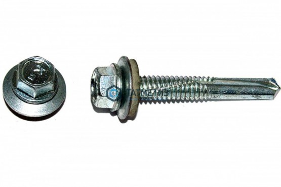 Саморез кровельный 5,5x 38 св №5 (2200 шт/уп) KENNER (Тайвань) | «ТАТМЕТИЗ» Саморез кровельный 5,5x 38 св №5 (2200 шт/уп) KENNER (Тайвань) - магазин крепежа «ТАТМЕТИЗ»