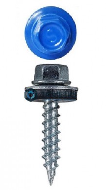 Саморез окрашенный кров. острый 4,8х19 /5005/ (250 шт/уп) ТК | «ТАТМЕТИЗ» Саморез окрашенный кров. острый 4,8х19 /5005/ (250 шт/уп) ТК - магазин крепежа «ТАТМЕТИЗ»