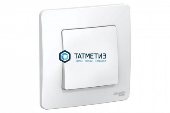 Выключатель 1-кл. ОП BLANCA, 10A IP 20, 250B, белый, с изол. пластиной | «ТАТМЕТИЗ» Выключатель 1-кл. ОП BLANCA, 10A IP 20, 250B, белый, с изол. пластиной - магазин крепежа «ТАТМЕТИЗ»