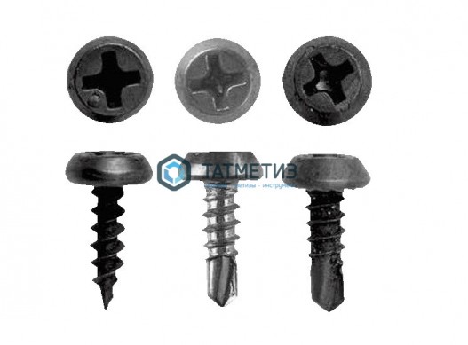 Саморез 3,5х9,5 остр (20 х 1000 шт/уп) ТК | «ТАТМЕТИЗ» Саморез 3,5х9,5 остр (20 х 1000 шт/уп) ТК - магазин крепежа «ТАТМЕТИЗ»