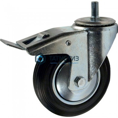 Колесо поворотные с болтом и тормозом d 100 мм -  магазин крепежа «ТАТМЕТИЗ»