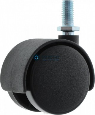 Колесо мебельное поворотное, черный нейлон, крепление с болтом TWT40 -  магазин крепежа «ТАТМЕТИЗ»