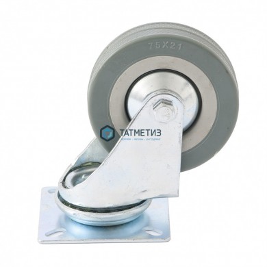 Колесо поворотное d  75мм, крепление  платформенное// Сибртех -  магазин крепежа «ТАТМЕТИЗ»