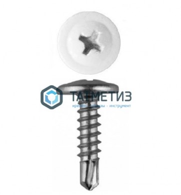 Саморез п/ш сверло 4,2x19 RAL 9003 | «ТАТМЕТИЗ» Саморез п/ш сверло 4,2x19 RAL 9003 - магазин крепежа «ТАТМЕТИЗ»