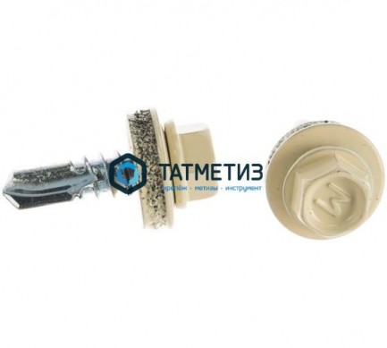 Саморез окраш.кров. 5,5х19 /1015/ (250 шт/уп) МК | «ТАТМЕТИЗ» Саморез окраш.кров. 5,5х19 /1015/ (250 шт/уп) МК - магазин крепежа «ТАТМЕТИЗ»