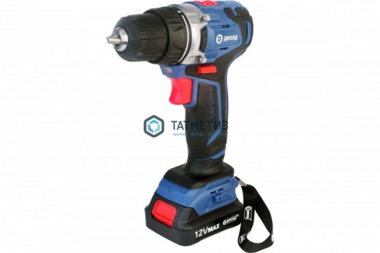 Дрель-шуруповерт аккумуляторная 12 В, 2,0 Ач, БЗП, "ДИОЛД" ДЭА-12 ЛИ-08 | «ТАТМЕТИЗ» Дрель-шуруповерт аккумуляторная 12 В, 2,0 Ач, БЗП, "ДИОЛД" ДЭА-12 ЛИ-08 - магазин крепежа «ТАТМЕТИЗ»