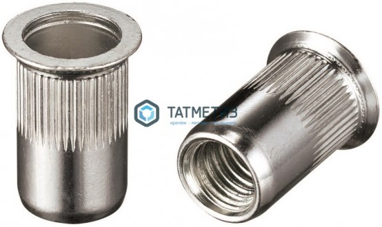 Заклепка резьбовая потайной борт М 6 ( 500 шт/уп) KL | «ТАТМЕТИЗ» Заклепка резьбовая потайной борт М 6 ( 500 шт/уп) KL - магазин крепежа «ТАТМЕТИЗ»