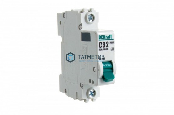 Выключатель автоматический 1п 32А С ВА-101 4.5кА DEKraft | «ТАТМЕТИЗ» Выключатель автоматический 1п 32А С ВА-101 4.5кА DEKraft - магазин крепежа «ТАТМЕТИЗ»