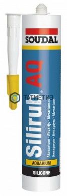 Герметик аквариумный SOUDAL SILIRUB AQ БЕСЦВЕТНЫЙ 280 мл/15 -  магазин крепежа «ТАТМЕТИЗ»