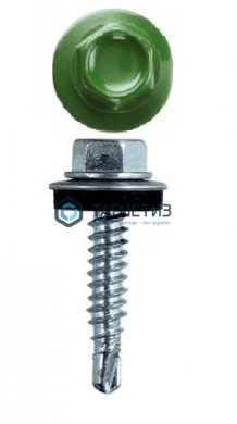 Саморез окраш.кров. 5,5х25 /6002/ светло-зеленый -  магазин крепежа «ТАТМЕТИЗ»