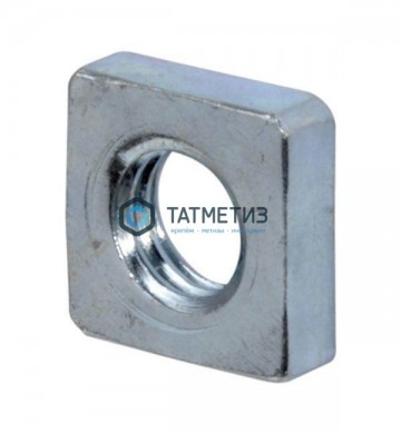 Гайка квадратная низкая DIN 562, оц М 8 ( 250 шт/уп) | «ТАТМЕТИЗ» Гайка квадратная низкая DIN 562, оц М 8 ( 250 шт/уп) - магазин крепежа «ТАТМЕТИЗ»