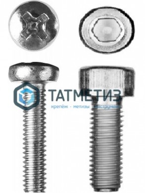 Винт DIN 912 А2 M 10 х 50 | «ТАТМЕТИЗ» Винт DIN 912 А2 M 10 х 50 - магазин крепежа «ТАТМЕТИЗ»