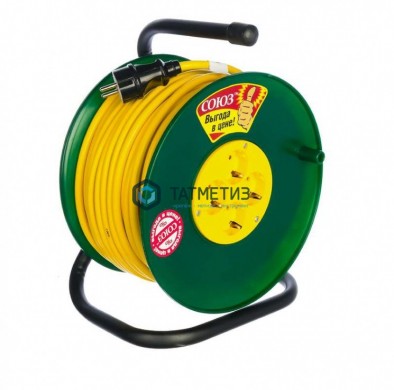 Удлинитель на кат. 4х50м б/з, ПВС 2х1,5, 3500 Вт, IP20, 16А, Атлант -  магазин крепежа «ТАТМЕТИЗ»