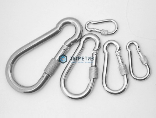 Карабин с муфтой 5299D 5 | «ТАТМЕТИЗ» Карабин с муфтой 5299D 5 - магазин крепежа «ТАТМЕТИЗ»