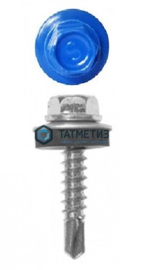 Саморез окраш.кров. 5,5х19 /5005/  (250 шт/уп)  МК -  магазин крепежа «ТАТМЕТИЗ»