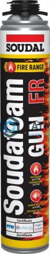 Пена монтажная огнестойкая SOUDAL  SOUDAFOAM 1K FR 750 мл (12 шт/уп) -  магазин крепежа «ТАТМЕТИЗ»