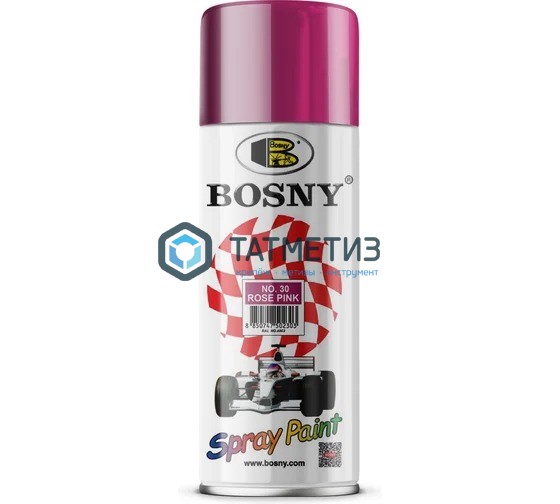 Краска аэроз. BOSNY 520 мл. №030 РОЗОВАЯ Краска аэроз. BOSNY 520 мл. №030 РОЗОВАЯ