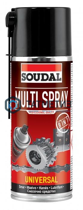 Смазка SOUDAL многофункциональная Multi Spray, 400 мл Смазка SOUDAL многофункциональная Multi Spray, 400 мл