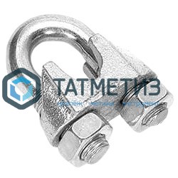 Зажим троса DIN 741 16 (25 шт/уп) F | «ТАТМЕТИЗ» Зажим троса DIN 741 16 (25 шт/уп) F - магазин крепежа «ТАТМЕТИЗ»