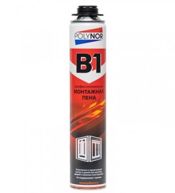 Пена монтажная проф огнестойкая POLYNOR B1 всесезонная -  магазин «ТАТМЕТИЗ»