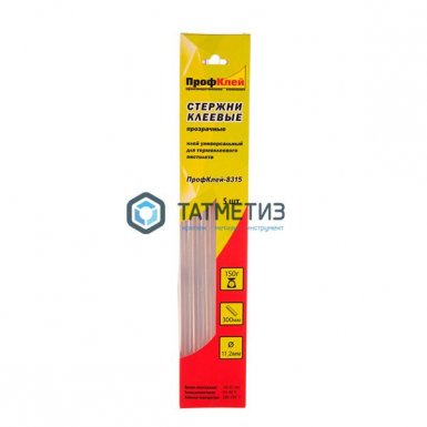 Стержни клеевые, 11,2 x 300 мм, прозрачно-белые, Leader-1101 -  магазин крепежа «ТАТМЕТИЗ»
