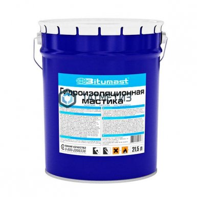 Мастика гидроизоляционная 21,5 л BITUMAST -  магазин крепежа «ТАТМЕТИЗ»