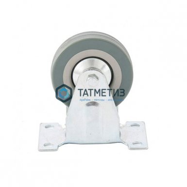 Колесо  неповоротное d-75мм, крепление  платформенное // СИБРТЕХ -  магазин крепежа «ТАТМЕТИЗ»