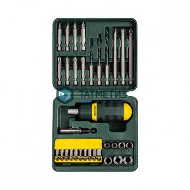 Набор отвертка реверсивная с битами и торцевыми головками и сверлами, 43 предм. KRAFTOOL -  магазин крепежа «ТАТМЕТИЗ»