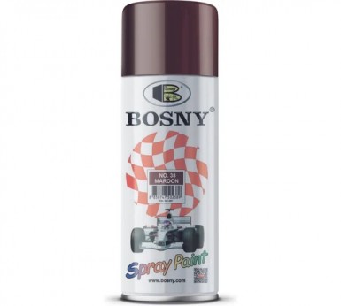 Краска аэроз. BOSNY 520 мл. №038  БОРДОВАЯ -  магазин крепежа «ТАТМЕТИЗ»