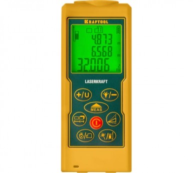Дальномер KRAFTOOL "LASER-KRAFT" лазерный, дальность 5см - 70м, точность 1, 5мм -  магазин крепежа «ТАТМЕТИЗ»