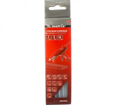Стержни клеевые, 7 x 150 мм, прозрачные, 6 шт.// Matrix -  магазин крепежа «ТАТМЕТИЗ»