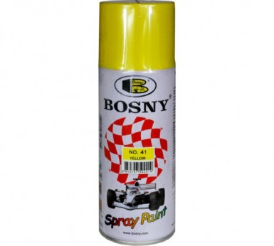 Краска аэроз. BOSNY 400 мл. №041 желтый -  магазин «ТАТМЕТИЗ»
