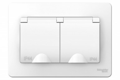 Розетка 2-м СП BLANCA 16А 250В с заземл. бел., без шторок -  магазин крепежа «ТАТМЕТИЗ»