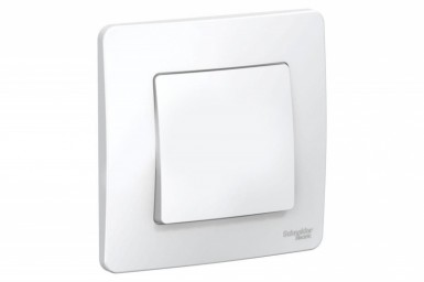 Выключатель 1-кл. ОП BLANCA, 6A, 250B, белый, с изол. пластиной, Schneider Electric -  магазин крепежа «ТАТМЕТИЗ»
