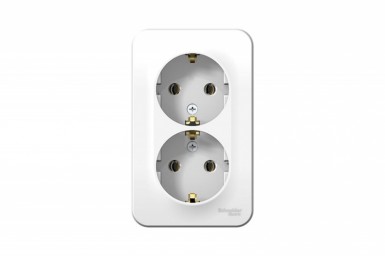 Розетка 2-м ОП BLANCA 16А 250В без заземл., бел., с изолирующей пластиной, без шторок -  магазин крепежа «ТАТМЕТИЗ»