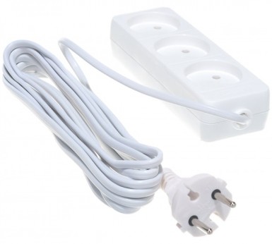 Удлинитель 3х5м ШВВП 2х0.75 1.3кВт Союз 481S-0305 -  магазин крепежа «ТАТМЕТИЗ»