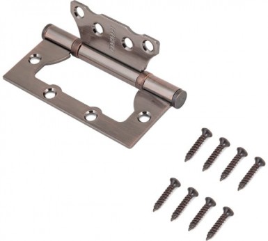 Петля накладная 100х75х2,5мм 2BB AС, СТАНДАРТ, медь, без врезки 1 шт -  магазин крепежа «ТАТМЕТИЗ»