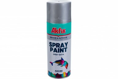 Краска аэроз. АЛЮМИНЕВАЯ  RAL9006 400Ml Gw.300Gr (6 Akfix -  магазин крепежа «ТАТМЕТИЗ»