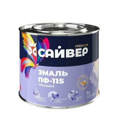 Эмаль ПФ-115  ГОЛУБАЯ  1,8 кг-. /6 Сайвер -  магазин крепежа «ТАТМЕТИЗ»