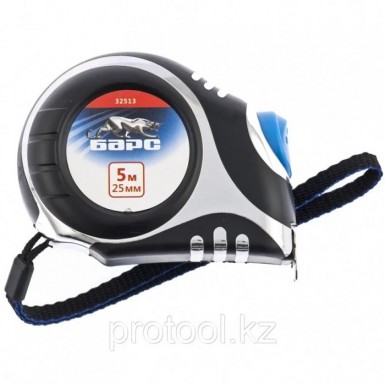 Рулетка Платинум, 5 м х 25 мм, утолщенное полотно, автоматическая фиксация// БАРС -  магазин крепежа «ТАТМЕТИЗ»