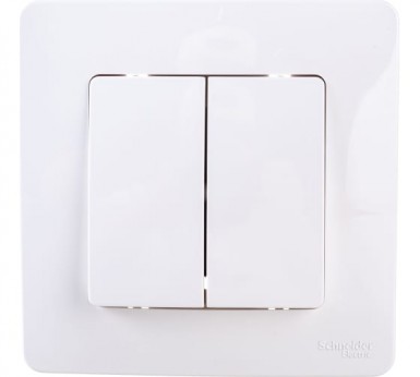 Выключатель 2-кл. СП BLANCA, 10A, 250B, белый Schneider Electric -  магазин крепежа «ТАТМЕТИЗ»