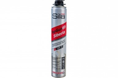 Пена монтажная проф Sila Pro SIBERIA ЗИМНЯЯ TopGun 65 850 мл /12 -  магазин «ТАТМЕТИЗ»
