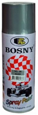 Краска аэроз. BOSNY 400 мл. №072 серебряно-бронзовый -  магазин «ТАТМЕТИЗ»