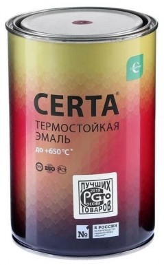 Эмаль термостойкая  ЗЕЛЕНАЯ  Церта, 0,8 кг -  магазин крепежа «ТАТМЕТИЗ»