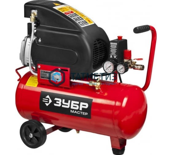 Компрессор воздушный, 220 л/мин, 24 л, 1500 Вт, ЗУБР Компрессор воздушный, 220 л/мин, 24 л, 1500 Вт, ЗУБР