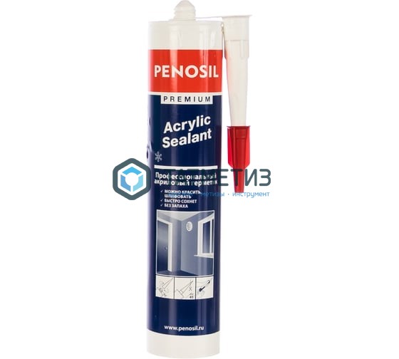Герметик акриловый PENOSIL БЕЛЫЙ, 280мл | «ТАТМЕТИЗ» Герметик акриловый PENOSIL БЕЛЫЙ, 280мл - магазин крепежа «ТАТМЕТИЗ»