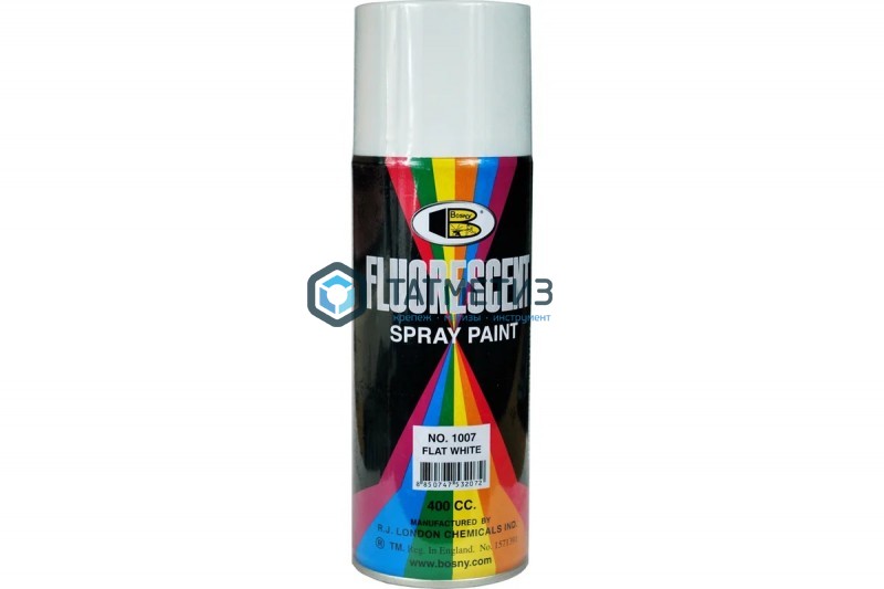 Краска аэроз. BOSNY 520 мл. №1007 БЕЛАЯ матовая грунт Краска аэроз. BOSNY 520 мл. №1007 БЕЛАЯ матовая грунт