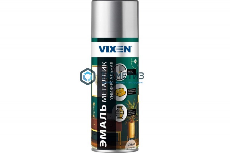 Краска аэроз. VIXEN МЕТАЛЛИК ХРОМ VX-19110 520 ml./12 | «ТАТМЕТИЗ» Краска аэроз. VIXEN МЕТАЛЛИК ХРОМ VX-19110 520 ml./12 - магазин крепежа «ТАТМЕТИЗ»