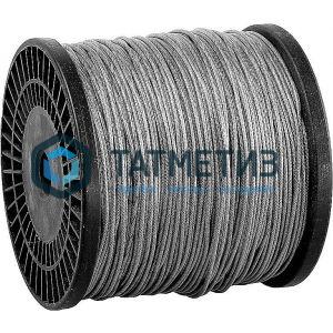 Трос стальной оц. 8 мм DIN 3068 ( 110 м/бух) КТ Трос стальной оц. 8 мм DIN 3068 ( 110 м/бух) КТ